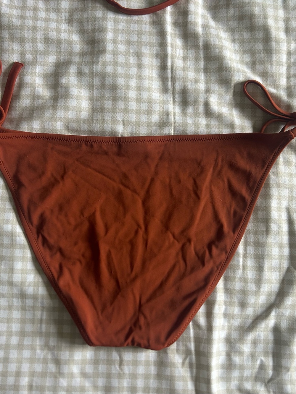 Shade & Shore Rust Tie-String Bikini Set - Picture 4 of 7